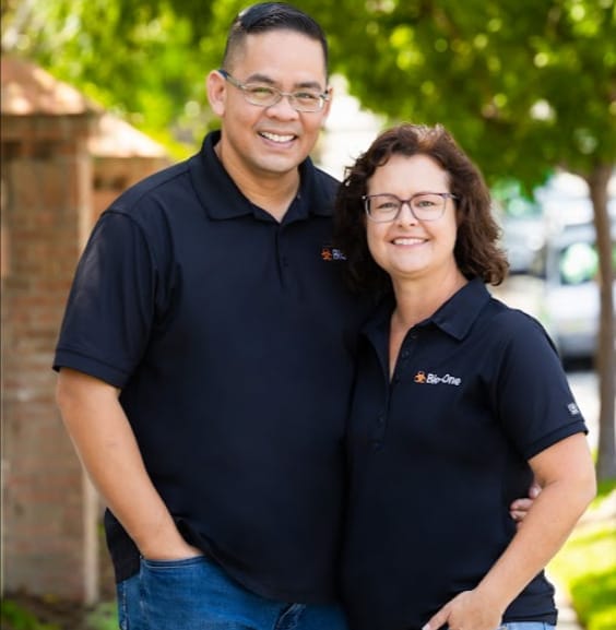 Bio-One Of Oceanside biohazard and decontamination Company Owner, Armand and Michele Amoranto