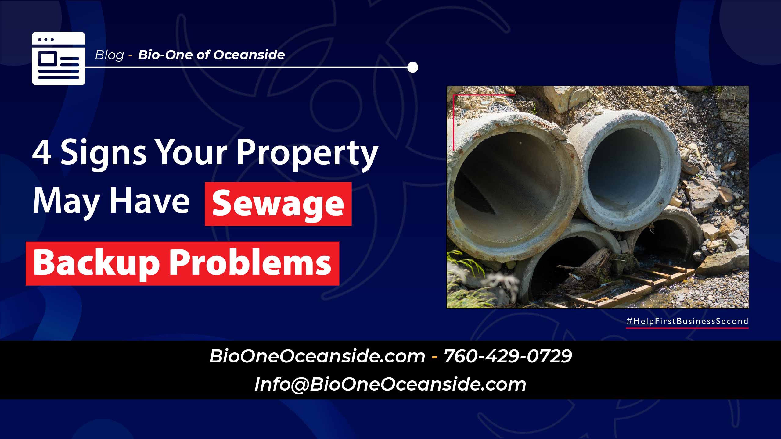 4 Signs Your Property May Have Sewage Backup Problems