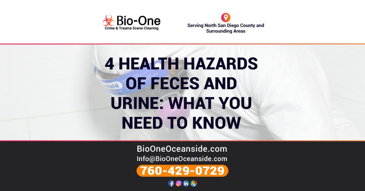 4 Health Hazards of Feces and Urine: What You Need to Know - Bio-One of Oceanside.
