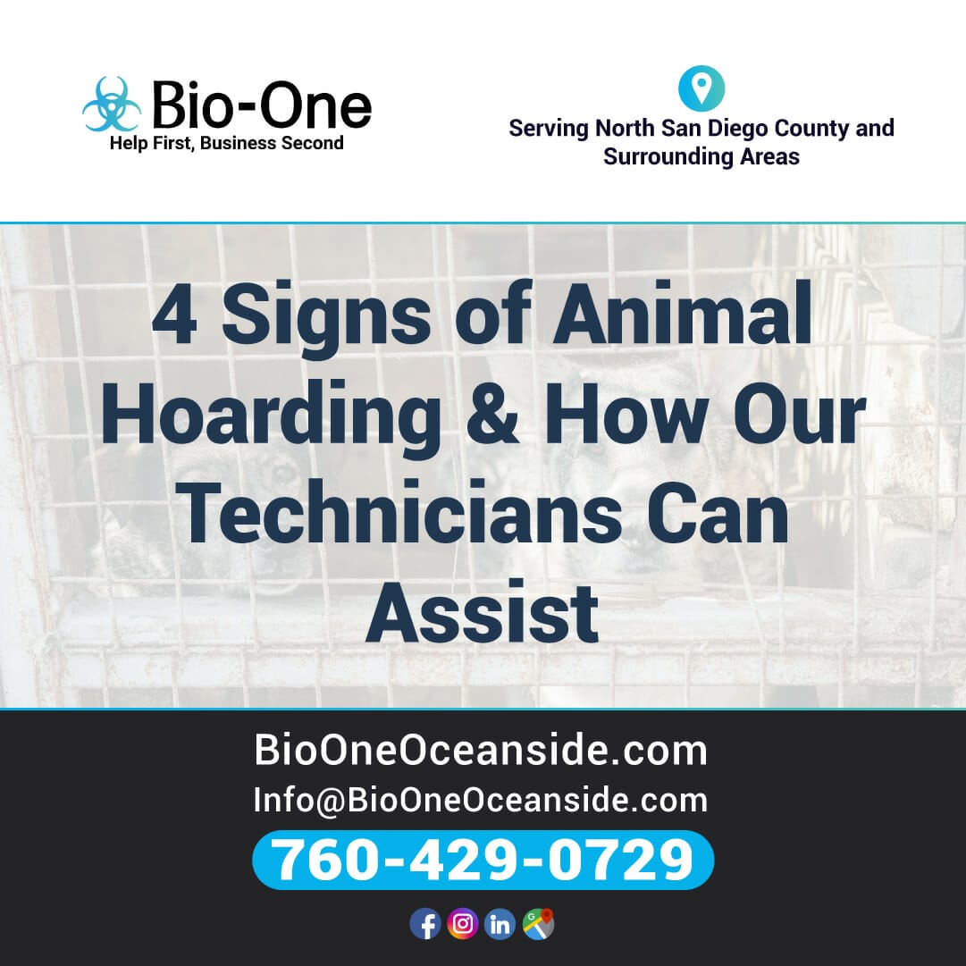 4 Signs of Animal Hoarding & How Our Technicians Can Assist - Bio-One of Oceanside