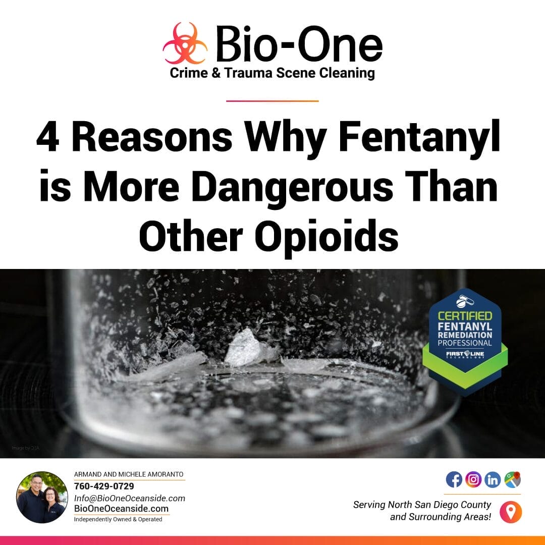 4 Reasons Why Fentanyl is More Dangerous Than Other Opioids - Bio-One of Oceanside