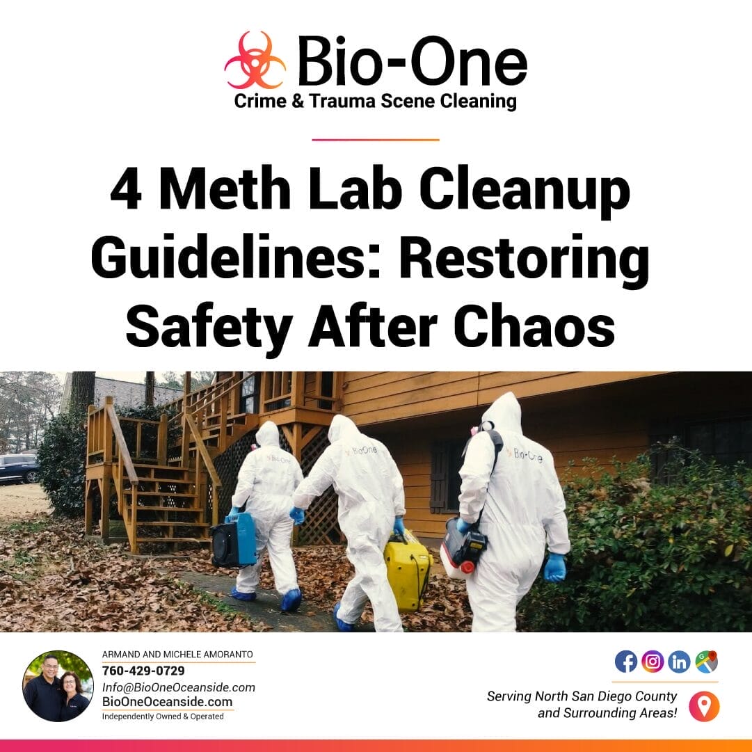 4 Meth Lab Cleanup Guidelines Restoring Safety After Chaos - Bio-One of Oceanside