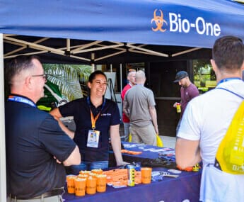 Bio-One Of Oceanside decontamination and biohazard cleaning team supports local businesses